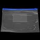 12 x A5 Blue Zip Zippy Bags -Document Clear Plastic Transparent Storage bag J5T5