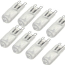 10pcs Warm White Bulb Light 18x50mm G9 Capsule Globe Halogen Lamp 40W 230V