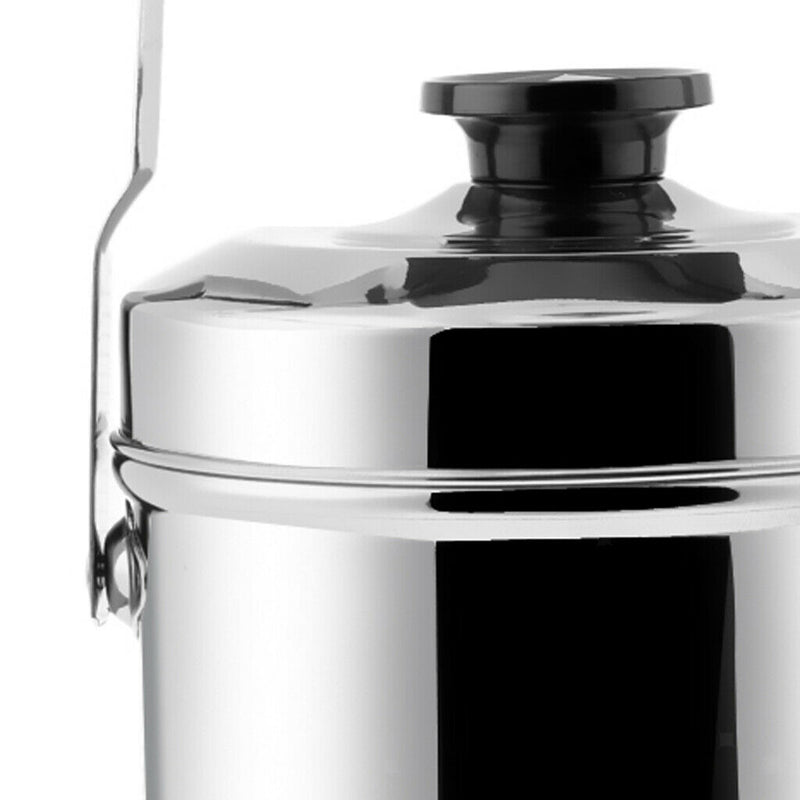 Loop Handle Cooking Pot Cans Dual Layer Mess Tin Pan Stove Lunch Box 12 cm