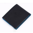 Luxury Men's Bifold ID Card Holder Billfold Purse Wallet Handbag Clutch Bla