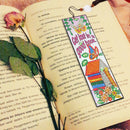 DIY Special Shaped Diamond Painting House Leather Bookmark Tassel Marker A