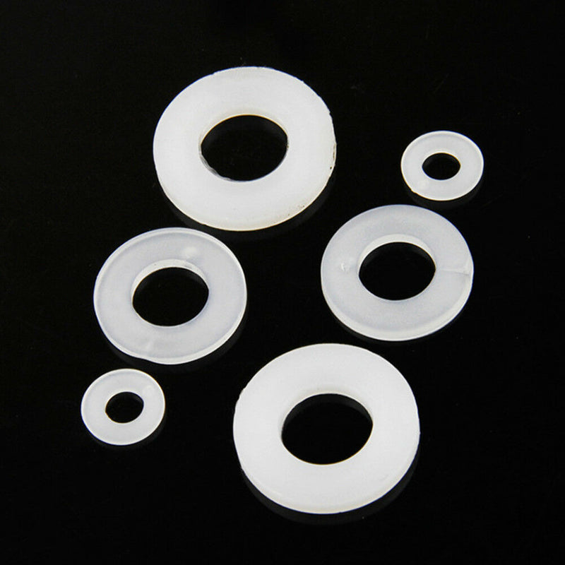250pcs/set Soft Flat Nylon Washers Insulation Plumbing Leak-proof Gaskets Kit