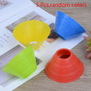 5 Pcs Cones Discs Soccer Football Training Sports Entertainment Accessories NT,a