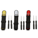3xSilicone Watch Band Strap w/Tool for Garmin Forerunner 220 230 235 620 630