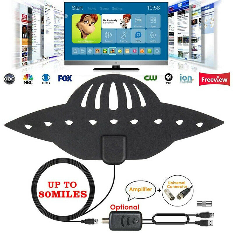 4K HD TV Antenna Amplified 980 Mile Range Skywire Amplified Indoor Aerials 1080P