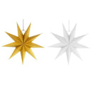 2x 12in Star Hanging Decoration