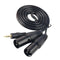 1.5M Adapter Cable Dual XLR Male To 3.5mm Jack For Digital Audio Player