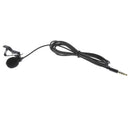 Wired 3.5mm Lavalier Clip On Microphone Condenser Mic with Carry Bag for Audio