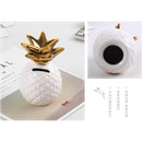 Cute Ceramic Pineapple Piggy Bank Coin Money Saving Box Gift Decor White