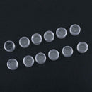 12pcs Round Portable Plastic Transparent Storage Box Pills Candy Holder
