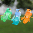 Simulation Feather Foam colorful random bird Garden Bird lawn Prop Decorat OZ