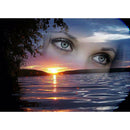 5D DIY Full Drill Diamond Painting Eyes Sea Cross Stitch Embroidery Craft