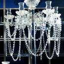 100X AB CRYSTAL GLASS OCTAGONAL Spacer BEAD DIY CHANDELIER PART SUNCATCHER