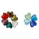 50 X Murano Glass Beads Pendant HEART 12MM