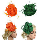 2x Lady Feather Fascinator Cocktail Hat Wedding Derby Pillbox Hats Headbands