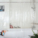 Clear Shower Curtain Liner with Hooks Waterproof and Treated to Resist Dete