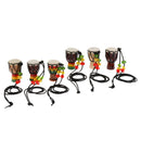 2 Pcs Djembe Pendant African Drum Jewelry Necklace for Children Gift A