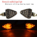 2Pcs Black Motorcycle Motorbike LED Turn Signal Lamp Indicator Lights dfp TWY