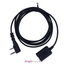 2 Pin Extend Extension Cable Wire for Baofeng Earpiece Headset Speaker Mic Radio