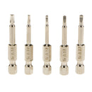 5Pcs Magnetic Triangle Head Screwdriver Bits Tip Set S2 Steel 1/4 Zoll Hex Shank