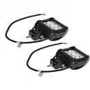 2x 4" 18W LED Light Work Bar Spot Lamp Driving For Offroad SUV Car Boat Truck xc