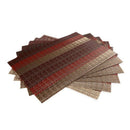 Home Placemats Set of 6 Soft Crossweave Woven Placemat Heat-resistant non-s C6J2