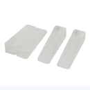 Rubber Home Office Wedge Doorstop Stopper Doorstop, Transparent, 4 Pieces N2V8