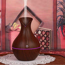 130ml Aroma Essential Diffuser Air Purifier LED Ultrasonic Wood Grain Humidifier