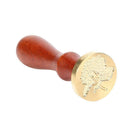 Retro Plant Pattern Sealing Wax Wood Handle Wax Seal Stamp for Letter (F40)