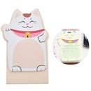Korean Lucky Cat Beckoning Maneki Neko  Memo Bookmark Sticky NotesOZ