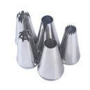 5PCs Large Icing Piping Nozzles Cake Baking Cookie Cupcake Piping Nozzle DeSEAU