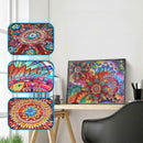 5D DIY Full Drill Special Shaped Diamond Painting Manda Flower Cross Stitch