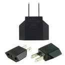 5X Euro EU to US USA Power Plug Converter Adapter with Two Holes ABS Black