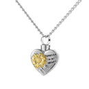 Lady Chain Heart Sunflower Pendant Keepsake Memorial Urn Choker Necklace Jewe JR
