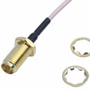 2PCS RF pigtail cable RP-SMA female to U.FL / IPEX Mini PCI RG178 30CM