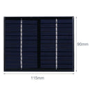 12V 1.5W Mini DIY Solar Panel Module System Home Decor for Cells Phone Charger