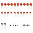 Electronics Component Basic Starter Kit With 830 Tie-Points Breadboard Cabl