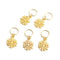 130x Shell Leaf Hair Braid Rings Accessories Dreadlocks Spring for Braiding