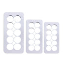 6x Round Embossed Strip Base Circular Printing Mould For Baking Cakes Muffins