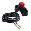 Red Motorcycle ATV Push Button Engine Stop Kill On-Off Switch For 22mm Bars