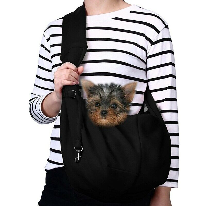Pet Carrier, Hand Free Sling Adjustable Padded Strap Tote Bag Breathable Sh