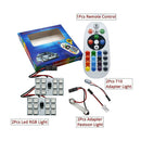 T10 RGB 12Led  Car Led Remote Control Rgb Car Led Panel Interior Auto LightS Ew