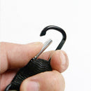 Nylon Rope Pull Ring Tool Retractable Key Chain Recoil Heavy Duty Ring Key R5U6