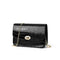 Crocodile Leather Messenger Bag Women Retro Purse Shoulder Handbag (Black)