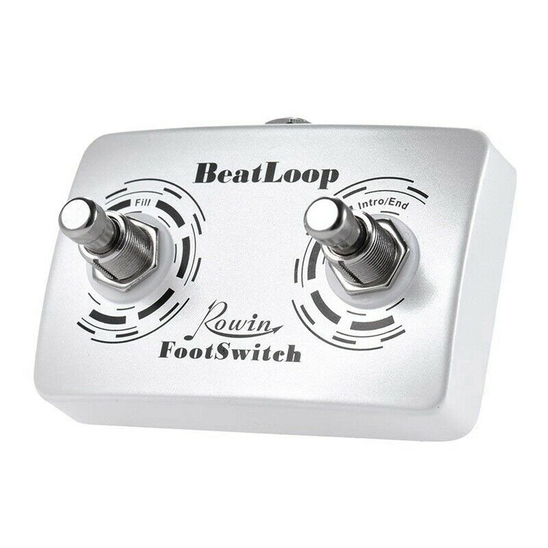 Rowin Dual Footswitch Foot Switch Pedal for Rowin BEAT LOOP Recording Effec