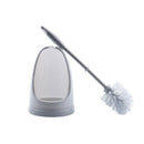 White Plastic Bathroom Toilet Brush And Holder Set Brand New T3N9