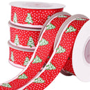 2cm double color printing ribbon Christmas tree series RibbonSEAU