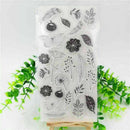 Feather Flower Silicone Clear Transparent Seal DIY Sheet Stamp Photo Album