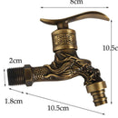 Dragon Carved Faucet For Garden Bathroom Or Washer, For Wall Mounting
