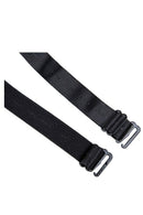 5X(Black Elastic Fabric Metal Hook End Bra Straps Pair for Ladies S9O3)